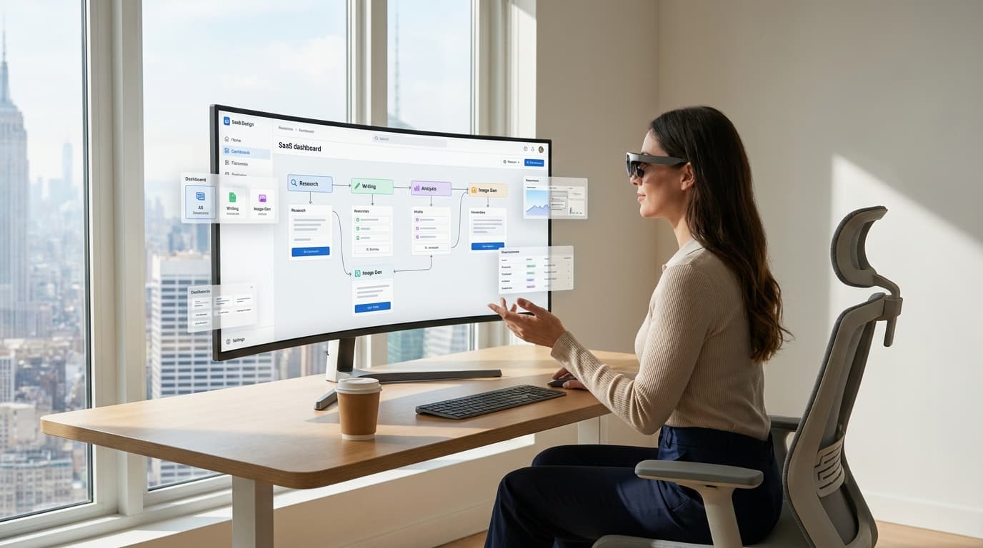Modern business team using hands-free ChatGPT automation workflows across research, writing, analysis, and content tasks